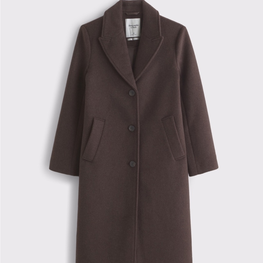 Abercrombie Brown Wool Women's Coat